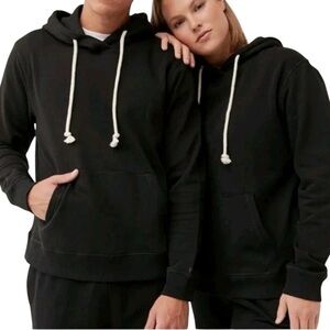 PACT New 100% Organic Black Cotton Unisex Black One For All Hoodie Size XS